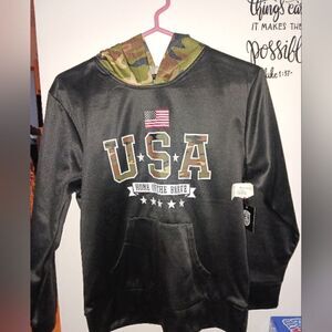 3 for $26 - USA Camouflage Hoodie Boys Size Large
